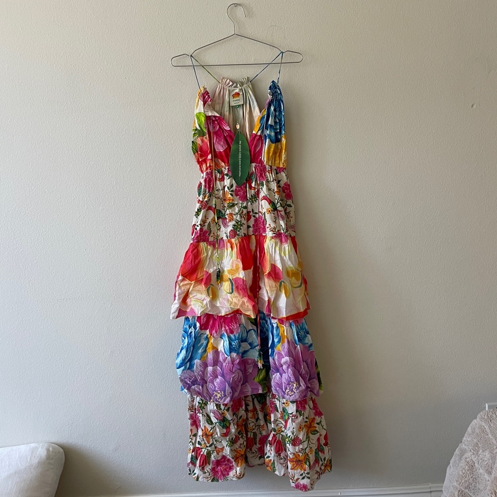 FARM Rio Multicolor Floral Maxi Dress